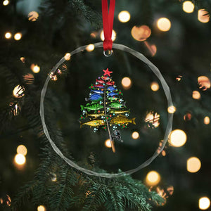 Xmas Fishing Crystal Glass Ornament Colorful Fish Aquatic Christmas Tree Fisherman TS09 Print Your Wear