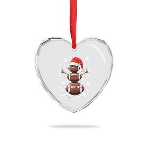Xmas Football Heart Crystal Glass Ornament Rugby Snowman Xmas Festive Holiday Sports TS02 Print Your Wear