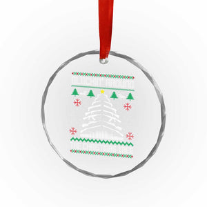 Xmas Gun Lover Crystal Glass Ornament Glocking Around The Christmas Tree TS09 Print Your Wear