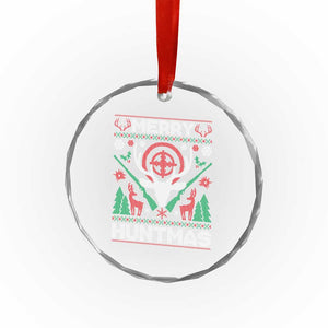Xmas Hunting Crystal Glass Ornament Merry Huntmas Deer Season Hunter TS09 Print Your Wear