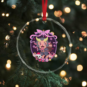 Xmas Kawaii Pastel Krampus Crystal Glass Ornament TS09 Print Your Wear