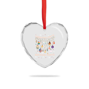Xmas Lights And Equal Rights LGBTQ Heart Crystal Glass Ornament TS11 Print Your Wear