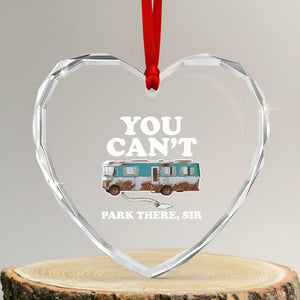 Xmas Movie Heart Crystal Glass Ornament The Cousins RV Christmas Vacation Viral Internet Meme TS10 Transparent Glass 3'' Heart Print Your Wear