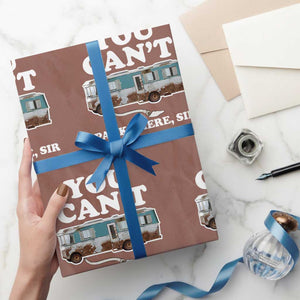 Xmas Movie Wrapping Paper Roll The Cousins RV Christmas Vacation Viral Internet Meme TS10 Mocha Print Your Wear