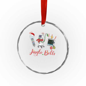 Xmas Nurse Crystal Glass Ornament Jingle Bells Telemetry Respiratory Therapist TS09 Print Your Wear