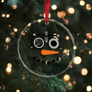 Xmas Optometry Crystal Glass Ornament Funny Snowman Optometrist Eye Doctor Ophthalmologist TS10 Print Your Wear