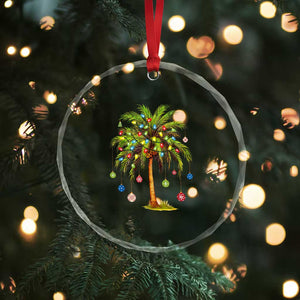Xmas Palm Tree Lights Crystal Glass Ornament Tropical Hawaiian Holidays TS02 Print Your Wear