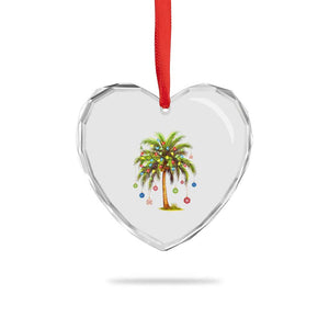 Xmas Palm Tree Lights Heart Crystal Glass Ornament Tropical Hawaiian Holidays TS02 Print Your Wear