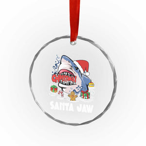 Xmas Shark Santa Jaws Crystal Glass Ornament TS09 Print Your Wear