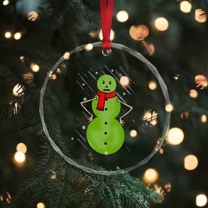 Xmas Snowman Crystal Glass Ornament Funny Angry Snowmen TS12 Print Your Wear