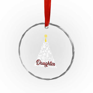 Xmas Tree Crystal Glass Ornament Red Plaid Daughter TS02 Print Your Wear