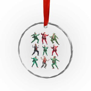 Xmas Trump Dance Crystal Glass Ornament Viral President Dancing Retro Vintage TS02 Print Your Wear