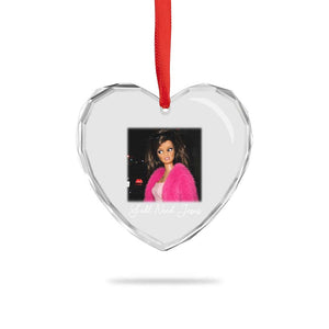 Y'all Need Jesus Funny Girls Meme Saying Christian Humor Heart Crystal Glass Ornament