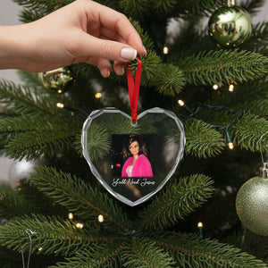 Y'all Need Jesus Funny Girls Meme Saying Christian Humor Heart Crystal Glass Ornament