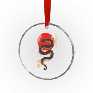 Year Of The Snake 2025 Crystal Glass Ornament Lunar New Year Chinese Snake TS09 Print Your Wear