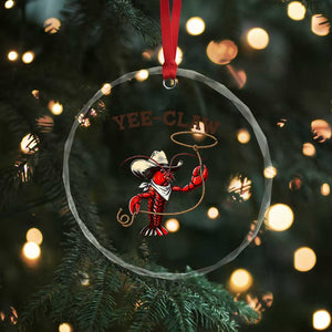 Yee Claw Crystal Glass Ornament Funny Crawfish Cajun Seafood Festival TS12 Print Your Wear