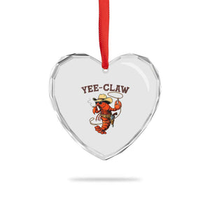 Yee Claw Southern Crawfish Heart Crystal Glass Ornament Funny Seafood Party Graphic TS12 Print Your Wear