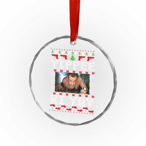 Yippee Ki Yay Crystal Glass Ornament Funny 80's Movie Xmas Gift Ugly Christmas TS10 Print Your Wear
