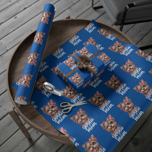 Yorkshire Terrier Dog Mom Wrapping Paper Roll Cute Yorkie Puppy Gift TS12 Blue Print Your Wear