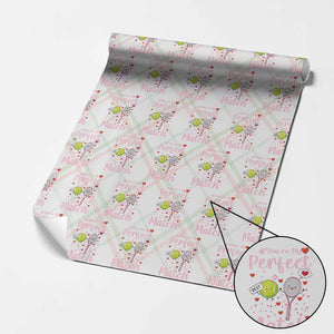 You Are My Perfect Match Wrapping Paper Roll Gift For Tennis Couple TS12 Christmas Plaid Print Your Wear