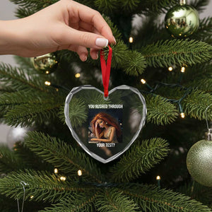 You Rushed Through Your Test Heart Crystal Glass Ornament Funny Test Day Teacher Meme TS14 Print Your Wear