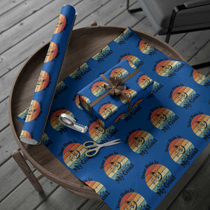 Your Hole Is My Goal Wrapping Paper Roll Funny Golf Gift TS12 Blue Print Your Wear
