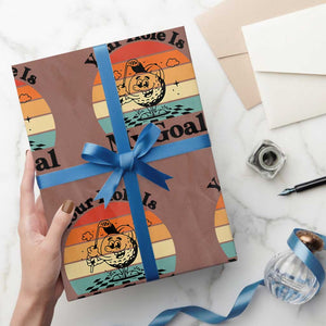Your Hole Is My Goal Wrapping Paper Roll Funny Golf Gift TS12 Mocha Print Your Wear