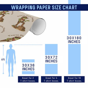 You're Darn Tootin Wrapping Paper Roll Funny Cowboy Frog Sarcastic Meme TS14 Print Your Wear