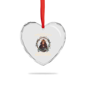 Yule Heart Crystal Glass Ornament Merry Winter Solstice Awakens In Sunshine TS09 Print Your Wear