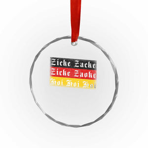 Zicke Zacke Hoi Oktoberfest Crystal Glass Ornament Vintage German Flag TS10 Print Your Wear
