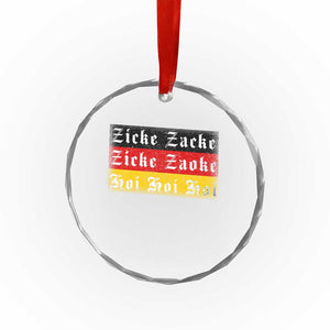 Zicke Zacke Hoi Oktoberfest Crystal Glass Ornament Vintage German Flag TS10 Print Your Wear