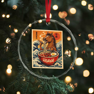 Zodiac Lunar New Year Of The Horse 2026 Crystal Glass Ornament Ramen Lovers TS10 Print Your Wear