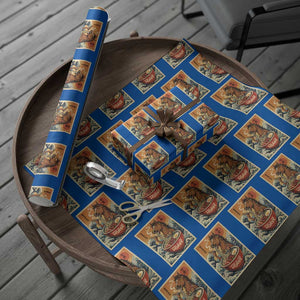 Zodiac Lunar New Year Of The Horse 2026 Wrapping Paper Roll Ramen Lovers TS10 Blue Print Your Wear