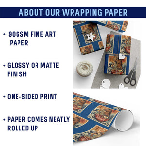 Zodiac Lunar New Year Of The Horse 2026 Wrapping Paper Roll Ramen Lovers TS10 Print Your Wear