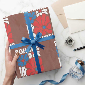 Zohran Madamni We The People Wrapping Paper Roll New York City TS02 Mocha Print Your Wear