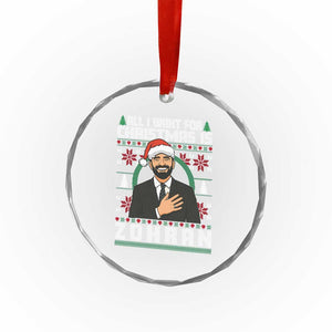 Zohran Mamdani Christmas Crystal Glass Ornament All I Want For Xmas Is New York City TS14 Print Your Wear