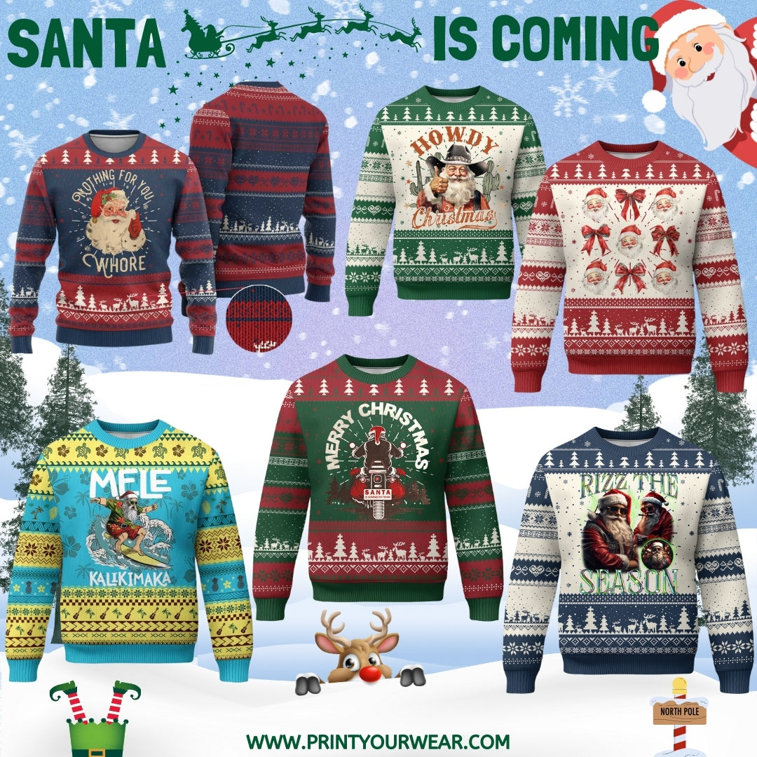 Santa Ugly Christmas Sweater