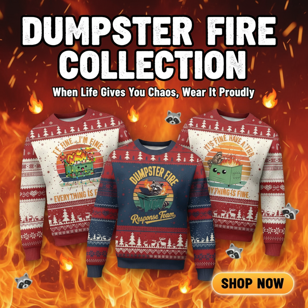 Dumpster Fire Knit Sweaters