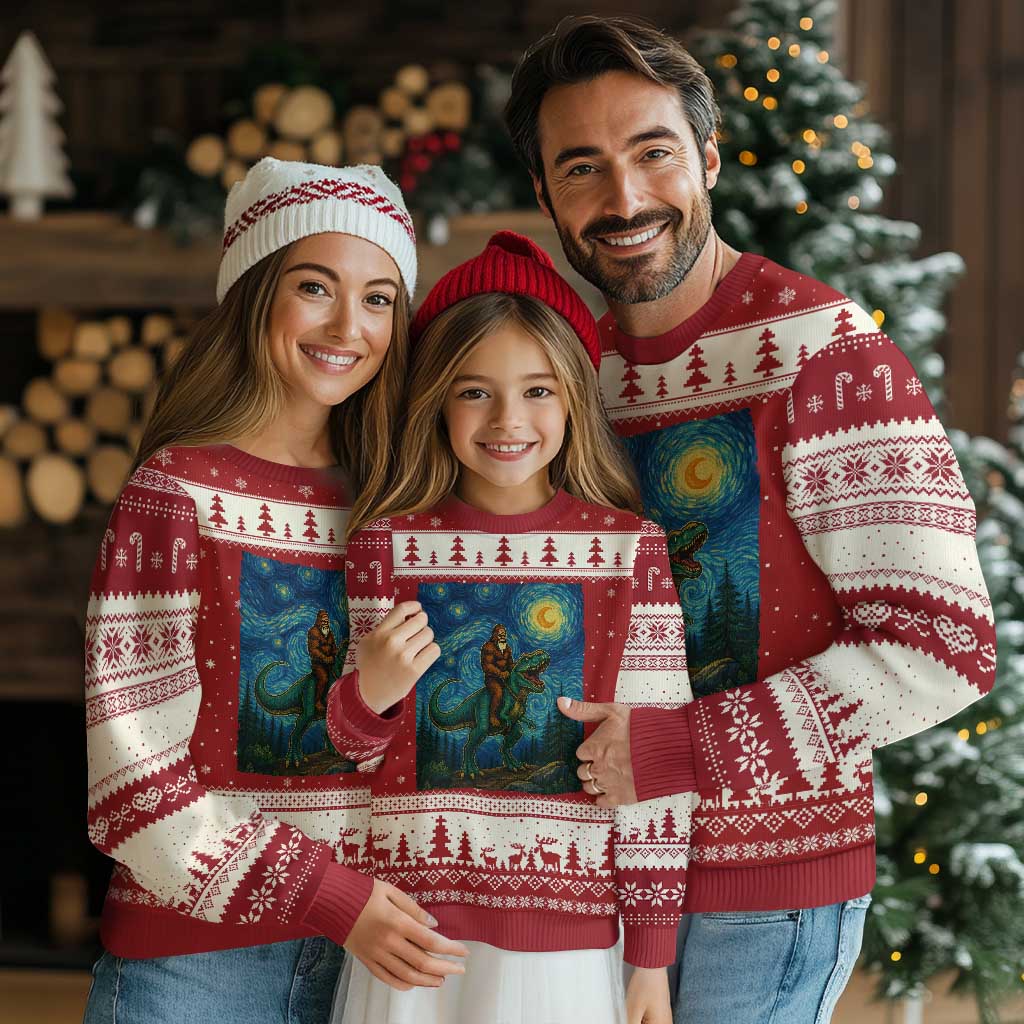 Bigfoot Ugly Christmas Sweater