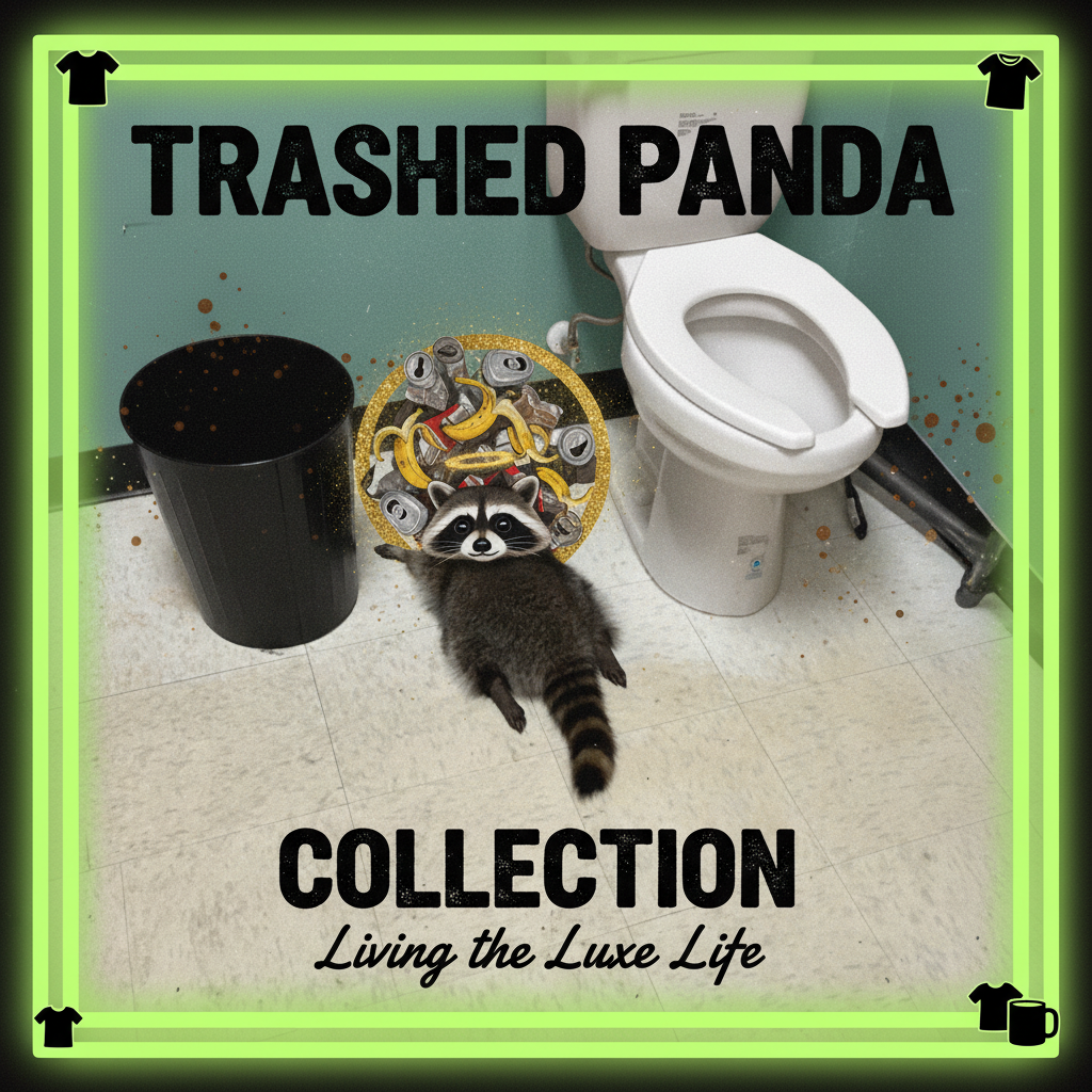 Funny Trashed Panda