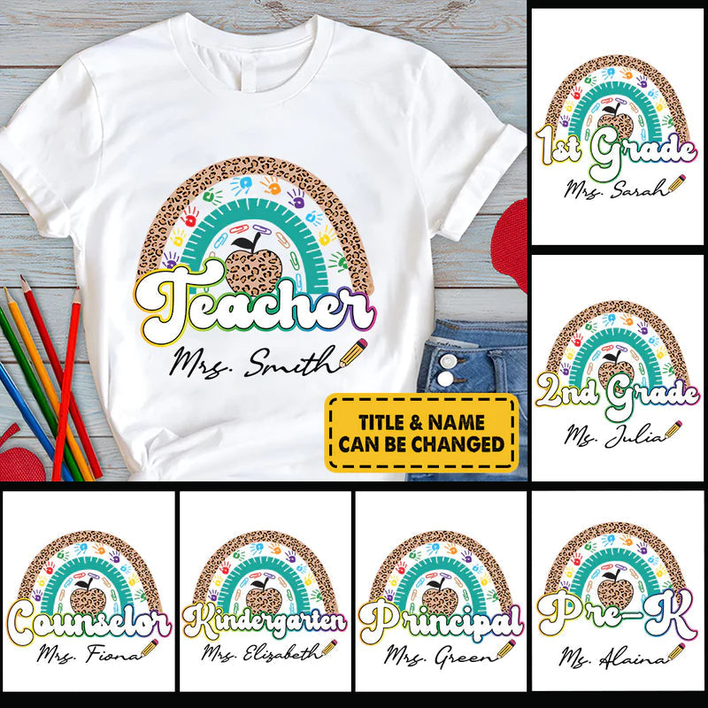 Personalized Back to Grade Teacher T Shirt CTM Youth Custom - Printyourwear