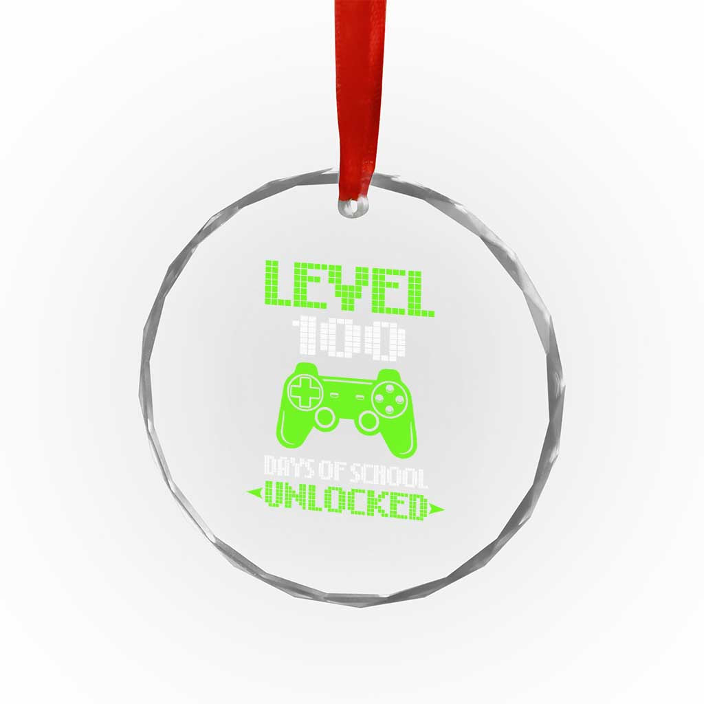 100 Days of School Smarter Crystal Glass Ornament Cool 100th Day Celebration Gift