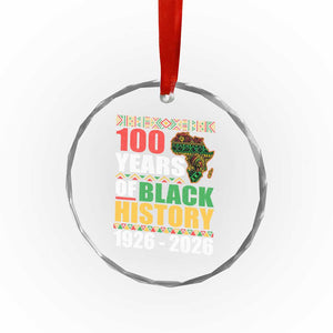 100 Years Of Black History 1926 2026 Centennial Crystal Glass Ornament Africa Map TS11 Print Your Wear