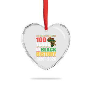 100 Years Of Black History 1926 2026 Centennial Heart Crystal Glass Ornament Africa Map TS11 Print Your Wear