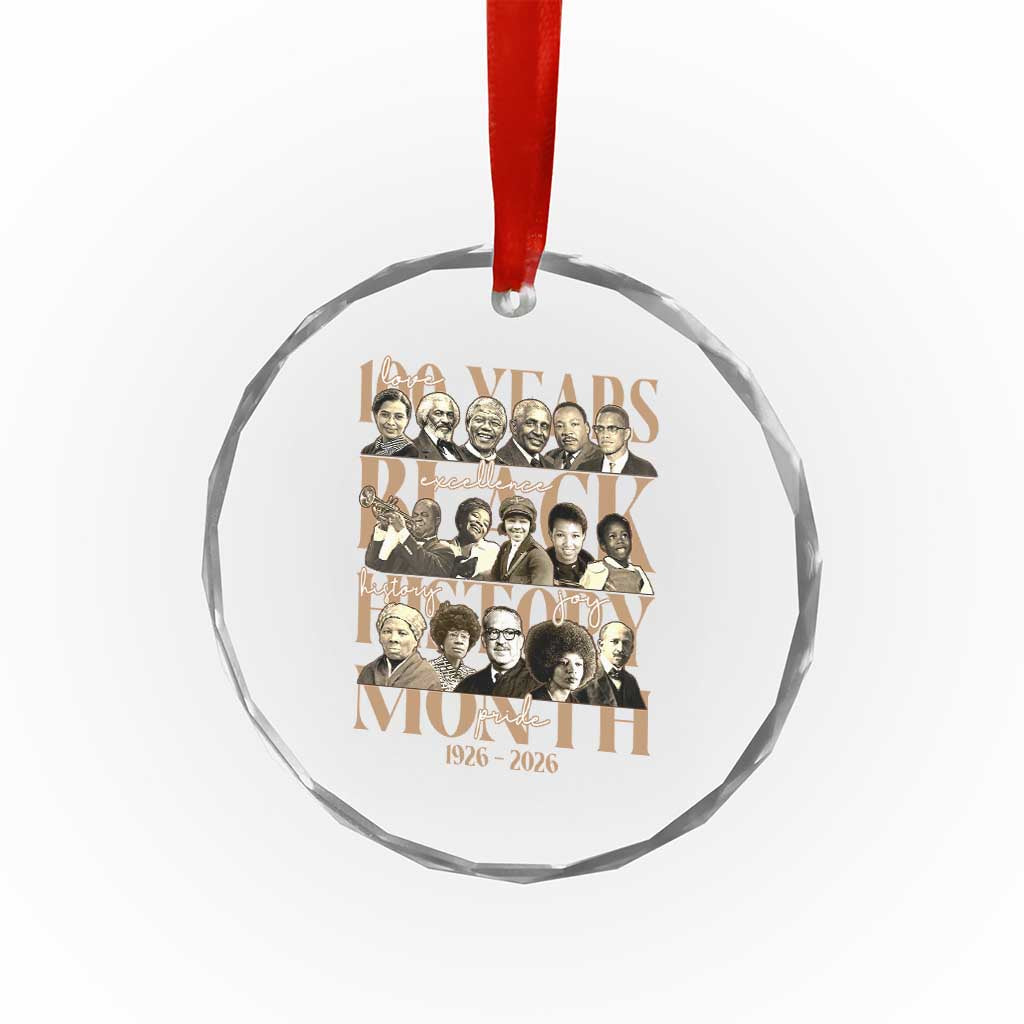 100 Years Of Black History Month Crystal Glass Ornament African American Historical Figures TS11 Print Your Wear