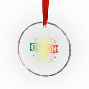 100 Years Of Excellence Black History Month 1926 2026 Crystal Glass Ornament TS11 Print Your Wear
