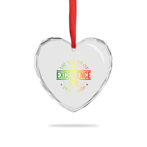 100 Years Of Excellence Black History Month 1926 2026 Heart Crystal Glass Ornament TS11 Print Your Wear
