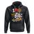 100th Day Of School Cool Baseball Player Hoodie TS09 Black Printyourwear