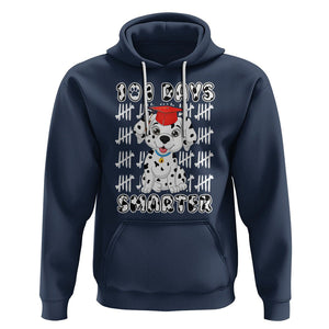 100th Day Of School Hoodie 101 Days Smarter Cute Dalmatian Dog TS09 Navy Printyourwear