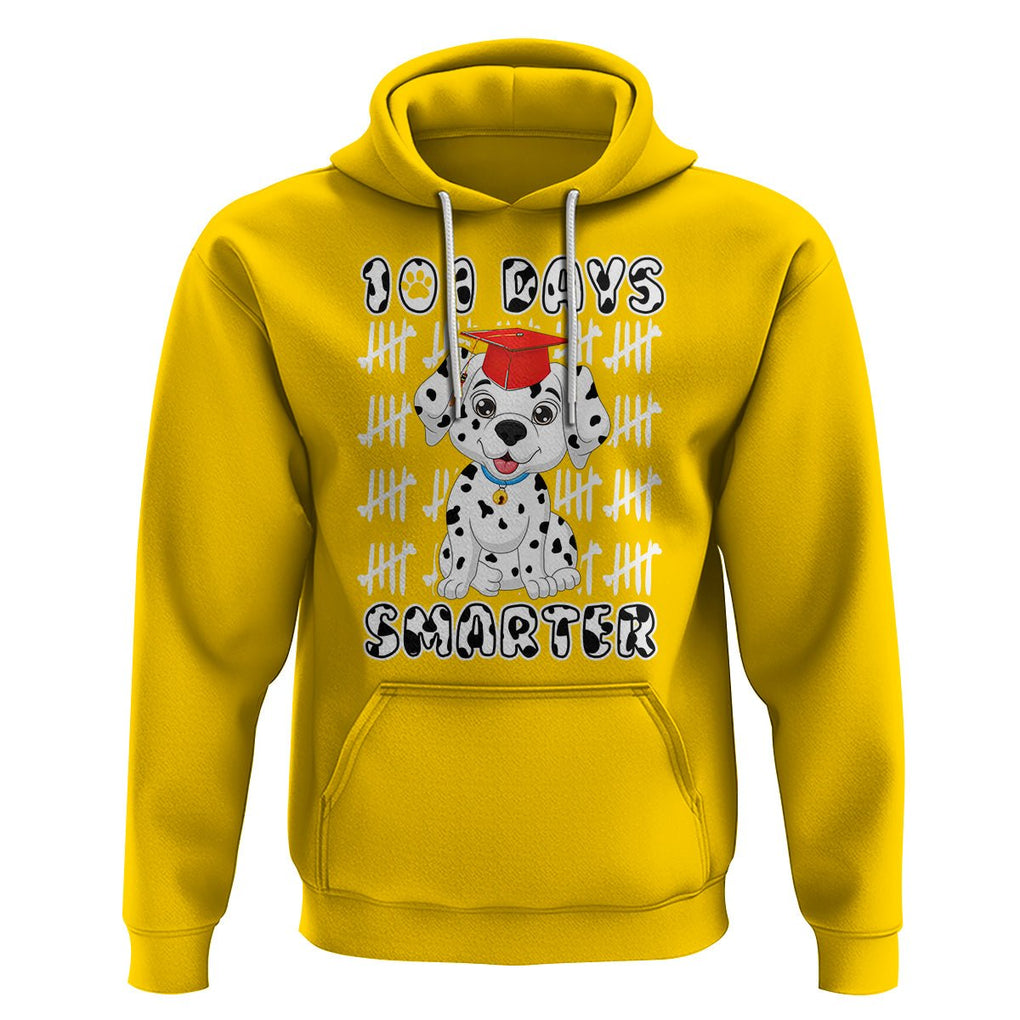 100th Day Of School Hoodie 101 Days Smarter Cute Dalmatian Dog TS09 Daisy Printyourwear